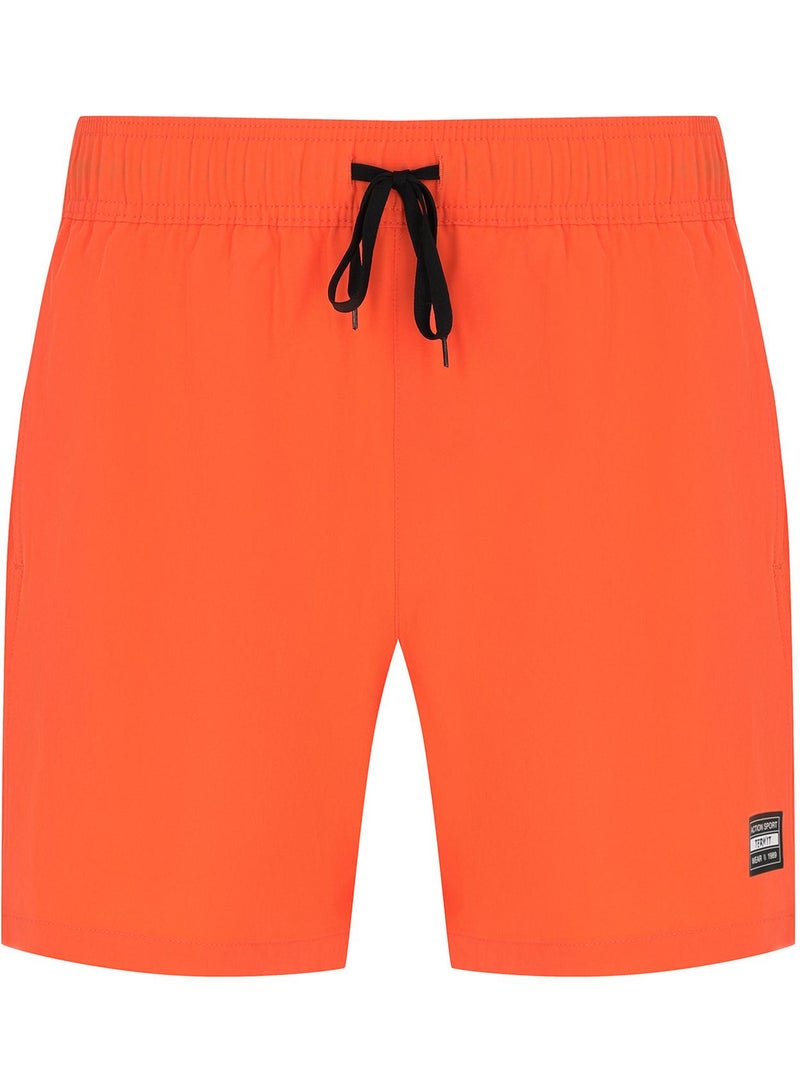 Termit Men's Beach Shorts Orange – Swimming Fabric, Quick-Drying, Chlorine Resistant, Adjustable Waistband, 2 Pockets for Outdoor Comfort - Image 3