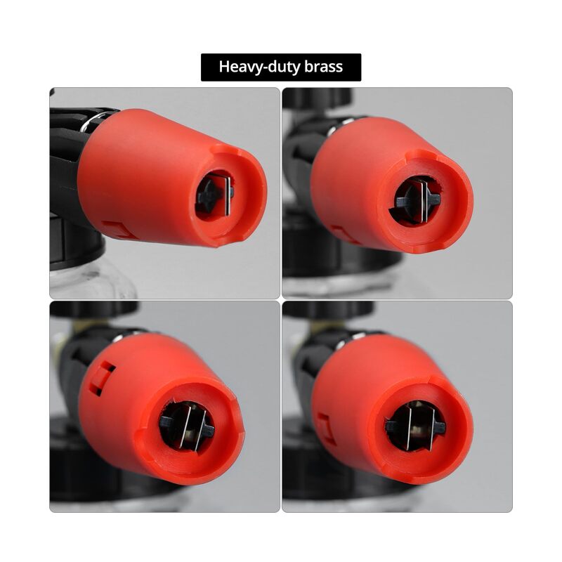LAMAY Snow Foam Cannon for Pressure Washer Big Mouth Power Washer Soap Foam Cannons with 1/4 Inch Quick Connector Adjustable Nozzle Car Wash Foam Blaster,4000PSI,1L - Image 3