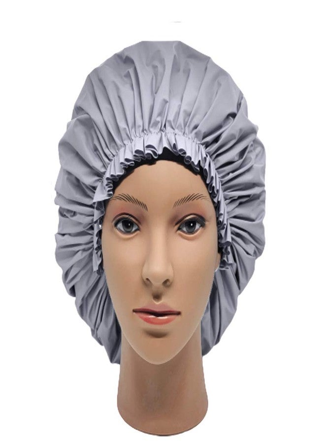 ELEBOX Premium Collection Super Jumbo Shower Cap Grey - Image 4