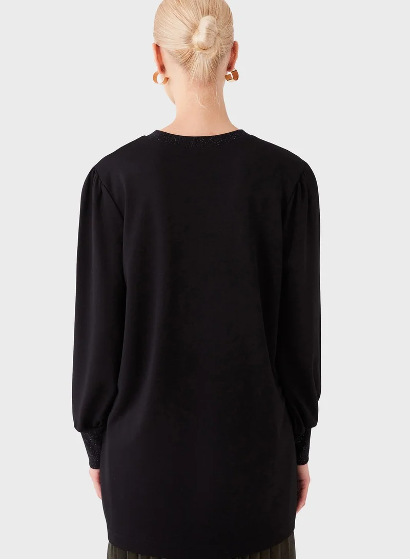 LC WAIKIKI Crew Neck Oversized Tunic