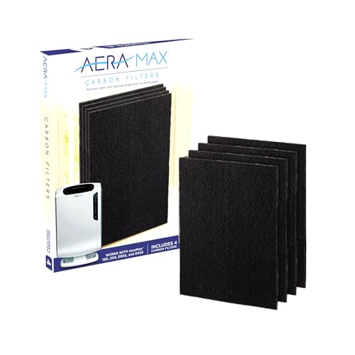 Fellowes AeraMax 200 Air purifier Authentic Carbon Replacement Filters - 4 Pack (9324101) - Image 1