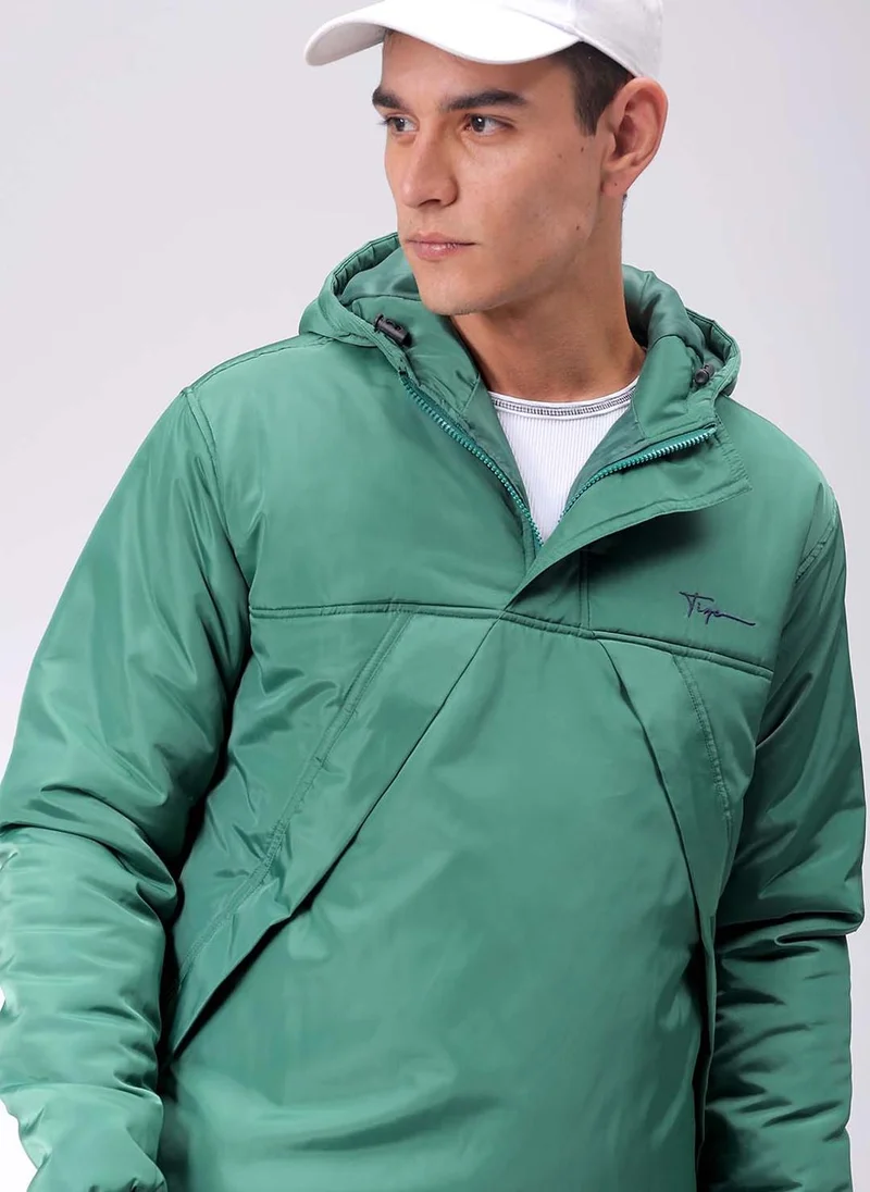 ذا انديان كراج كو Men Slim Fit Solid Puffer Jackets
