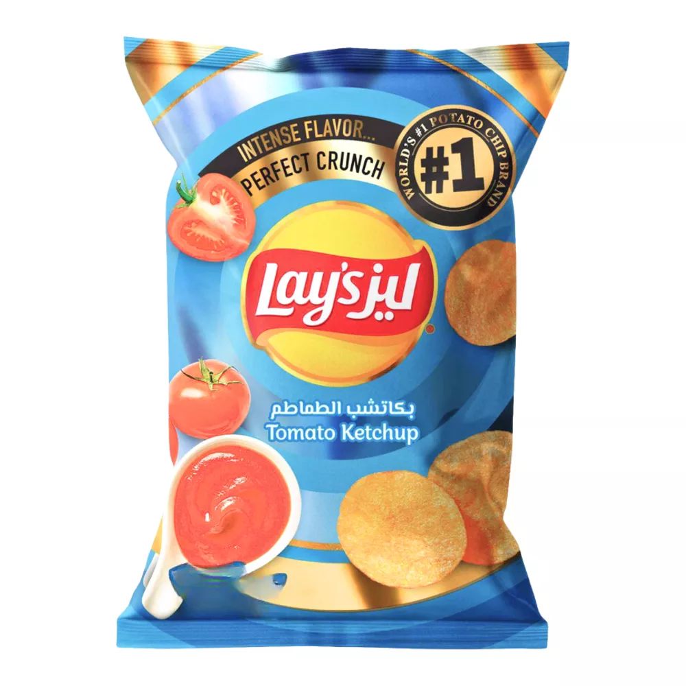 Lays Tomato Ketchup Flavour Potato Chips- 170gms