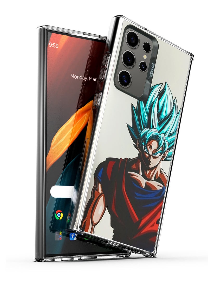 Wtech SO COOL Series Light Refrative Silicone Protective Raised Camera Lips Bazel Case Cover For Samsung Galaxy S24 Ultra 5G 2024 Silver/Red - Image 1