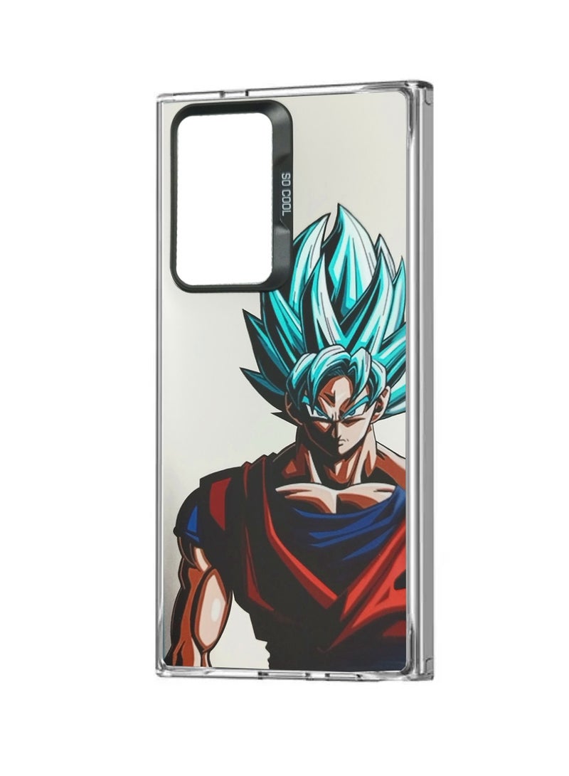 Wtech SO COOL Series Light Refrative Silicone Protective Raised Camera Lips Bazel Case Cover For Samsung Galaxy S24 Ultra 5G 2024 Silver/Red - Image 4