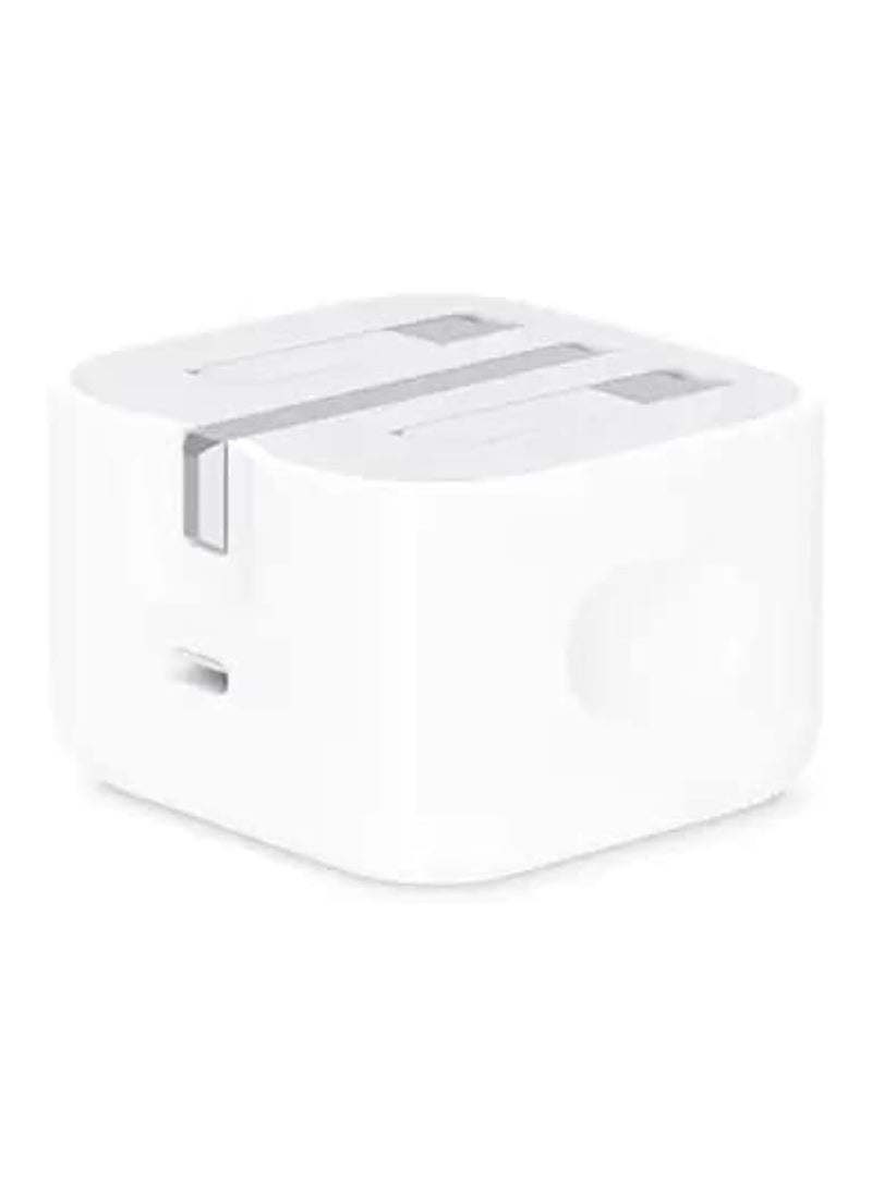 ELTRAZONE - 20W USB C PD Fast Charger, Dual Port Type-C QC3.0 Wall Adapter, compatible with iPhone 13/12/12 Mini/12 Pro/12 Pro Max,AirPods Pro (Without Cable, White) - Image 1