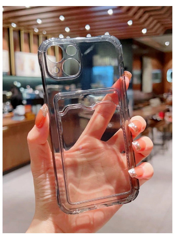 Transparent Simple Clear Card Slot Bag Holder iPhone 14 plus Case - pzsku/Z98F16F0AEE46F690D041Z/45/_/1739359719/7db5a49b-167a-4e38-8a7c-71ae44d1d408