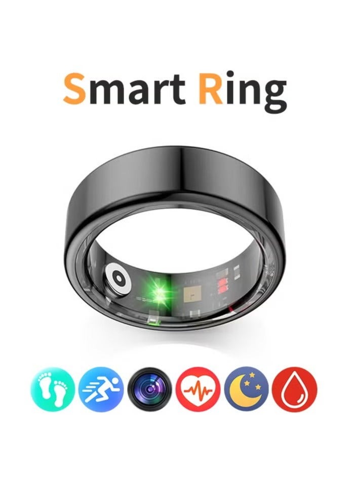 Comforniture Smart Ring Health Tracker, Anillo Inteligente para Hombre, Health Rings for Women & Men, Long Lasting Batteries Sleep Ring, Waterproof Fitness Tracker (Deep Grey, 19.8mm) - Image 1