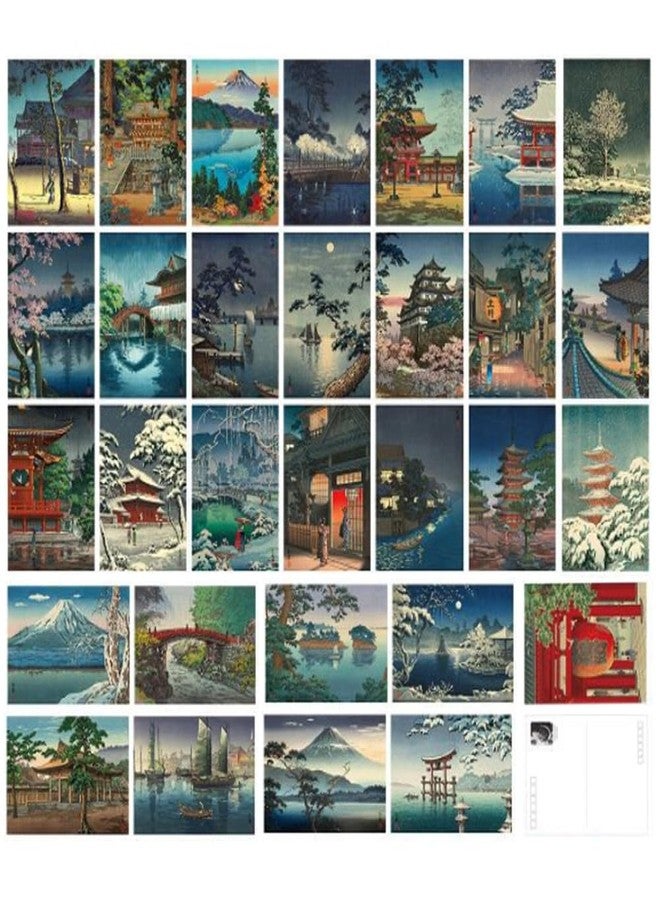 HOSTEESSCHOICE Beautiful Art Postcards set of 30 Tsuchiya Koitsu Post card variety pack Famous Painting Scenery - Image 1