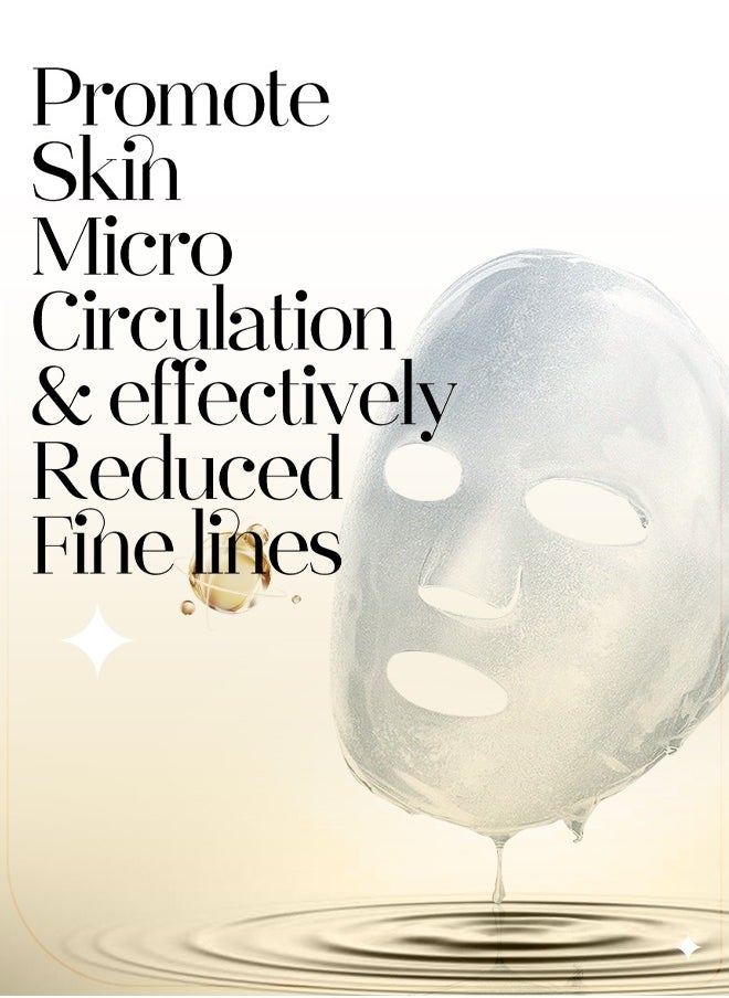 Muna Belleza Collagen & Vitamin E Mask Sheet with Centella Asiatica - Anti-Aging, Plumping, For All Skin Types, Korean Skincare, 25ml  - Image 5