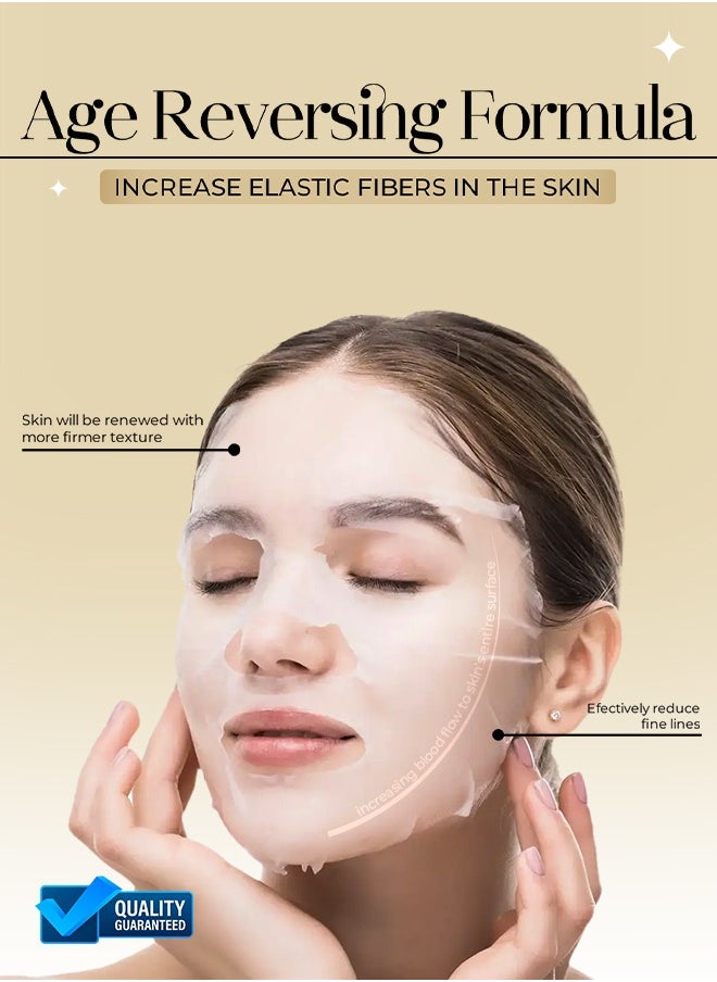 Muna Belleza Collagen & Vitamin E Mask Sheet with Centella Asiatica - Anti-Aging, Plumping, For All Skin Types, Korean Skincare, 25ml  - Image 2