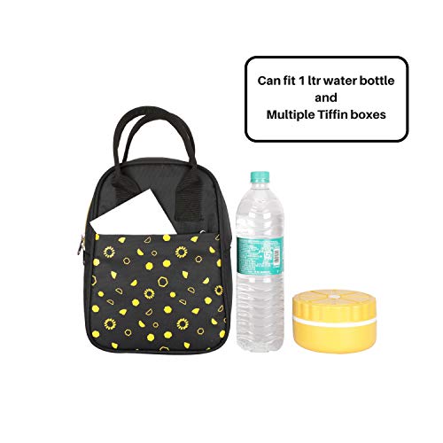999 Lunch Bags (Yellow) Branded Carry on Tote for School Office Picnic Travel Camping Outdoor Pouch Holder Handbag Compact Heat Preservation Waterproof Meal Bag for Men Women and Kids - Image 5