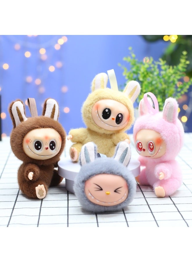 Explosions Cute Cute Silicone Rags Pendant Plush Toy Doll Schoolbag Hanging Keychain Grab Baby Batch-Specifications:Silicone Cloth Color Mix And Match Random One Weighs 70 Grams-Color:15cm  - Image 1