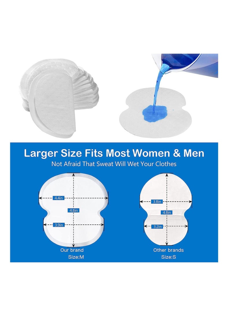 BLOOMING TIME Underarm Sweat Pads,(100 Packs)premium quality Fight Hyperhidrosis for Men and Women Comfortable Unflavored, Non Visible, Extra Adhesive, Disposable Non Sweat Armpit Protection  - Image 5