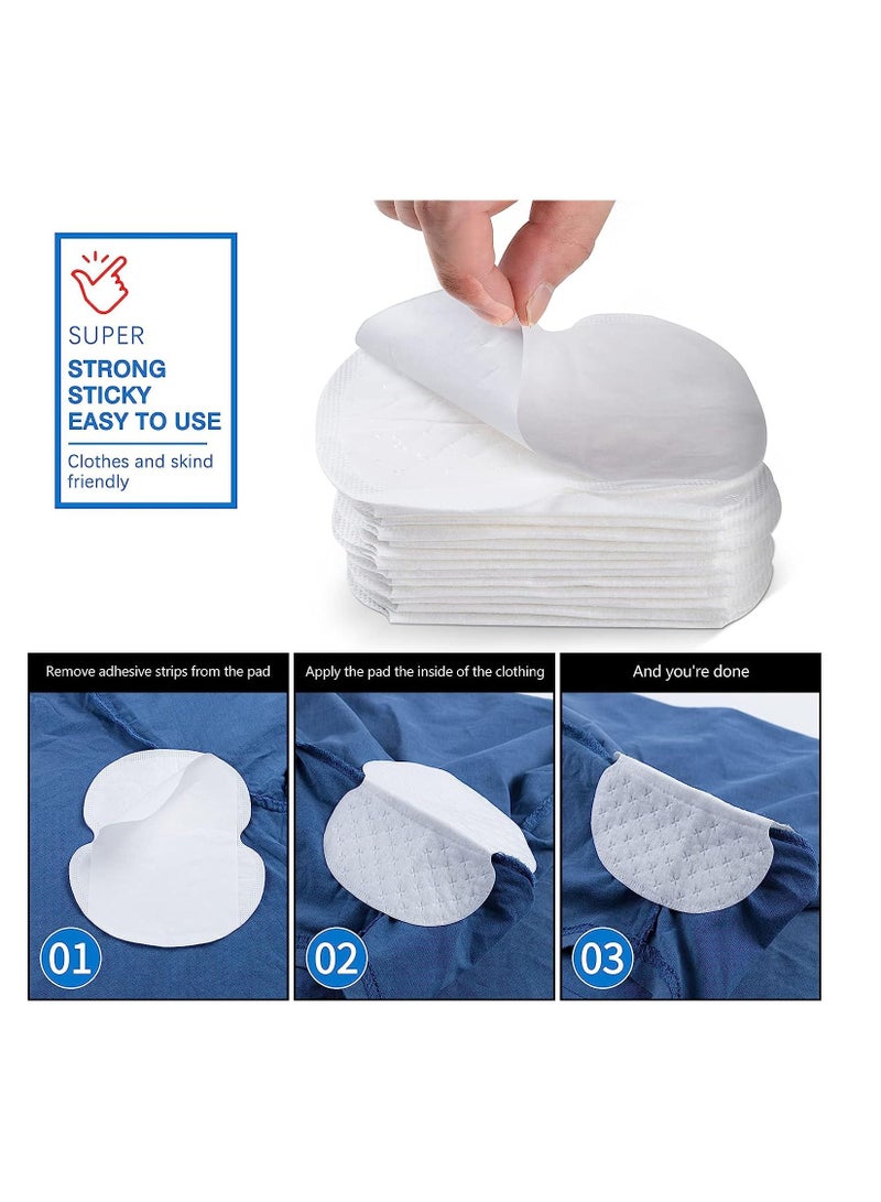 BLOOMING TIME Underarm Sweat Pads,(100 Packs)premium quality Fight Hyperhidrosis for Men and Women Comfortable Unflavored, Non Visible, Extra Adhesive, Disposable Non Sweat Armpit Protection  - Image 2