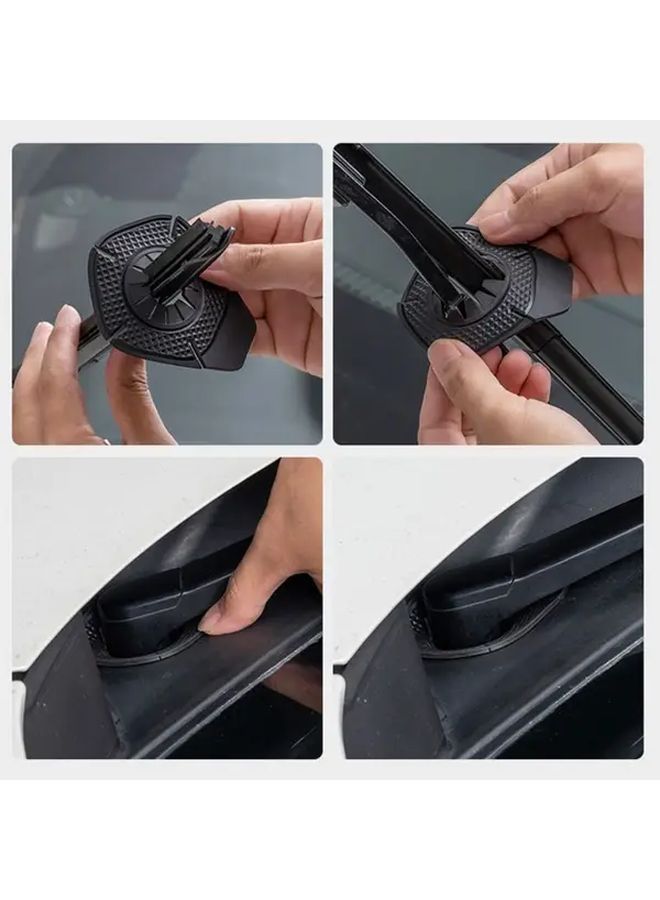 Universal Silicone Windshield Wiper Pivot Protector Covers 6pcs Dust Element Guards - Image 5