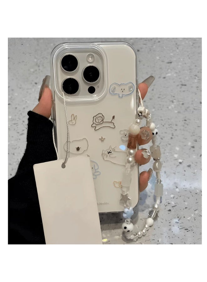 NIBEMINENT Protective TPU Case Cover For iPhone 17 Pro, Lineage Small Animal With Bracelet