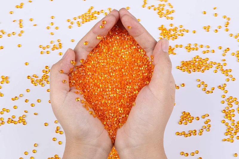 Gintoaria 10000 قطعة/عبوة ألماس أكريليك وكرستالات كونفيتي لتزيين طاولات الزفاف وحشو المزهرية 4.5 ملم حجر الراين للزفاف، حفل الاستحمام للعروس، زخارف حبات المزهرية (بسكوي) - Image 3