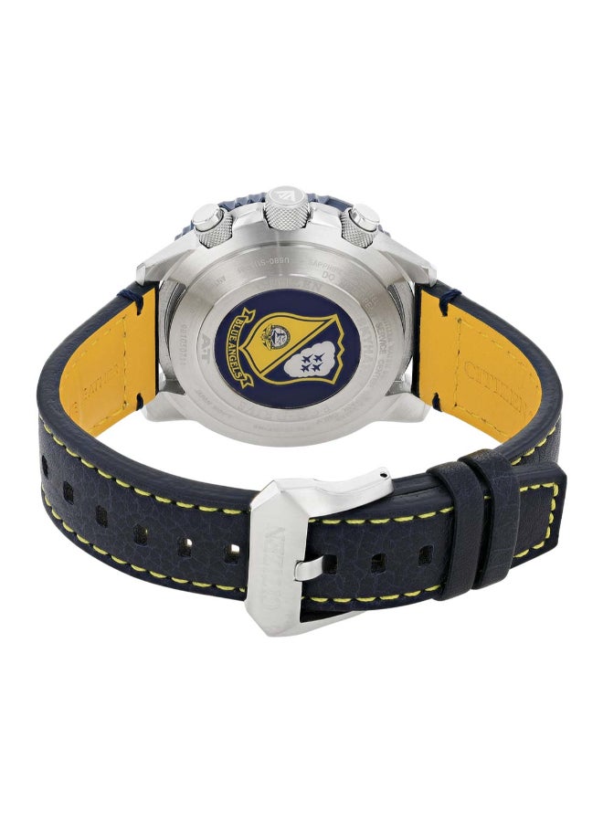 ساعة برومستر بلو آنجلز جلد العجل للرجال - - . مم