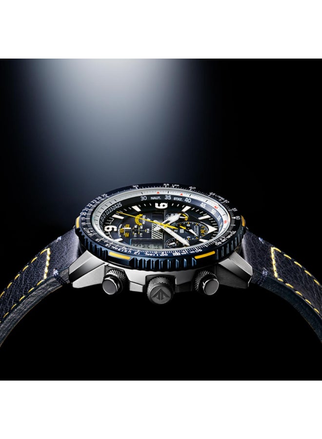 ساعة برومستر بلو آنجلز جلد العجل للرجال - - . مم