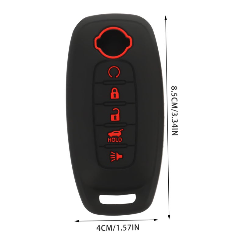 2Pcs Black Car Key Cover Protector Splashproof Prevents Scratches and Damage - Image 3
