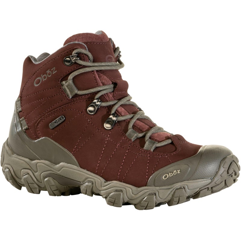 Oboz Women's Bridger Mid B-DRY Hiking Boot, Port, 8 - Image 3