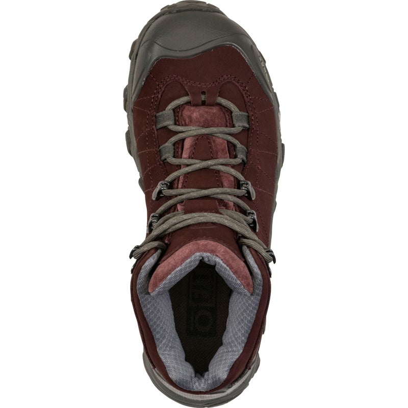 Oboz Women's Bridger Mid B-DRY Hiking Boot, Port, 8 - Image 4
