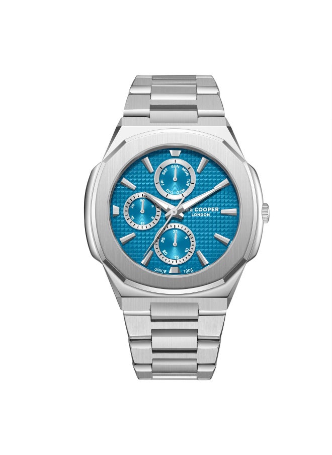 Lee Cooper Lee Cooper Men's Watch, Multi Function Display and Metal Strap - LC08047.390, Silver  - Image 1