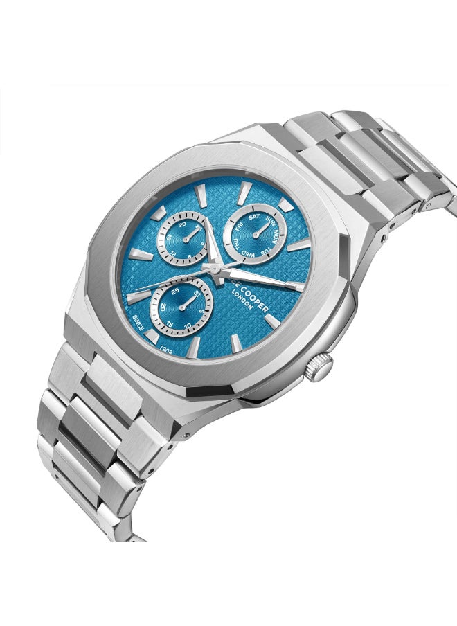 Lee Cooper Lee Cooper Men's Watch, Multi Function Display and Metal Strap - LC08047.390, Silver  - Image 2