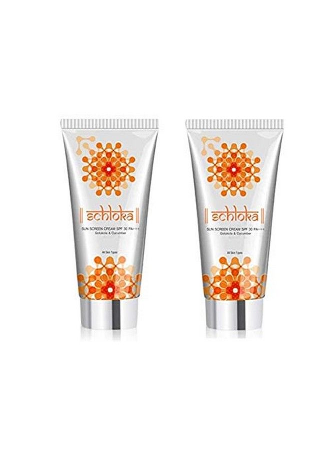 Modicare Schloka Sunscreen Cream Spf 30 Pa+++ Gotukola And Cucumber (Combo Pack) - Image 1