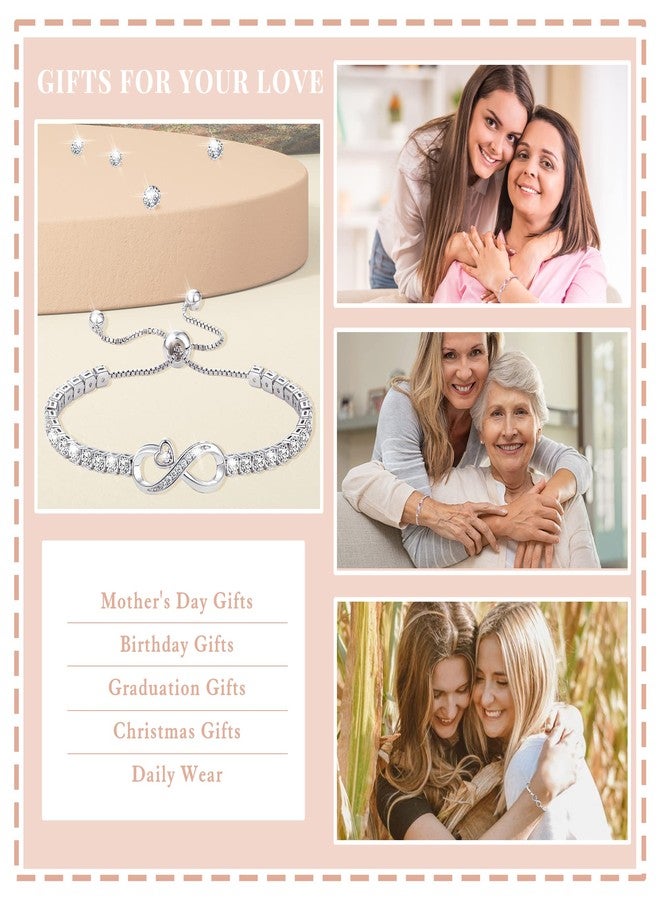 Btysun Granddaughter Gifts from Grandma, Stocking Stuffers for Her Teens Infinity Bracelets for Women Adjustable Granddaughter Bracelet Anniversary Birthday Jewelry - Image 3