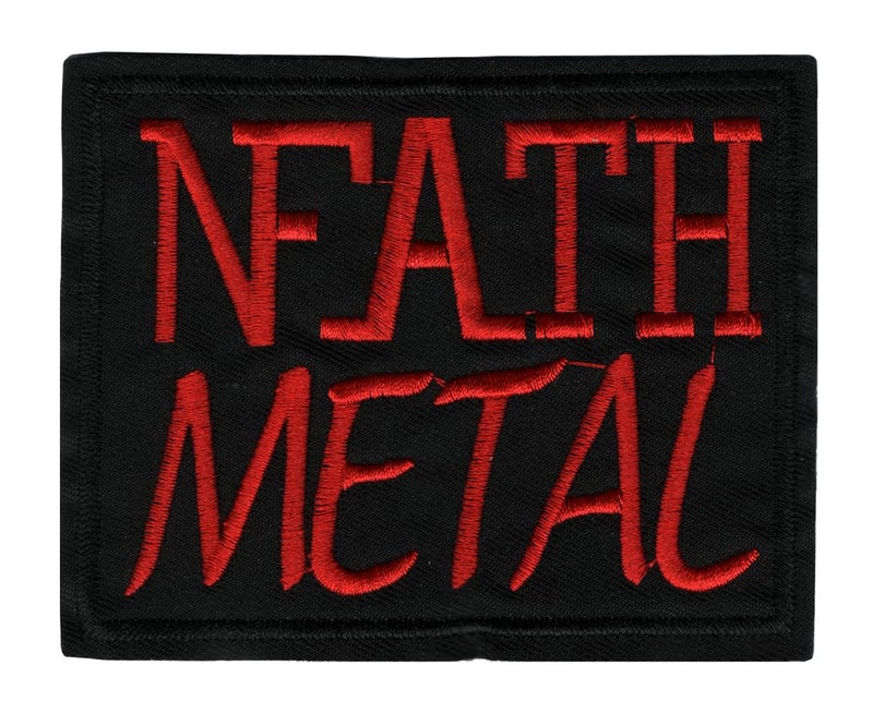 Generic Nfath Metal Applique Embroidered Sew-on Patch ; Size: 11.3cm x 9cm for Jackets, Bags, Caps, T-Shirts, Jeans, Outdoor Clothing ; Imported from Malaysia (1 Piece). (Code: MBX-28)  - Image 1