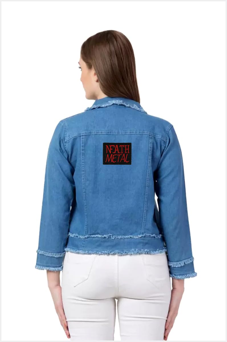 Generic Nfath Metal Applique Embroidered Sew-on Patch ; Size: 11.3cm x 9cm for Jackets, Bags, Caps, T-Shirts, Jeans, Outdoor Clothing ; Imported from Malaysia (1 Piece). (Code: MBX-28)  - Image 3
