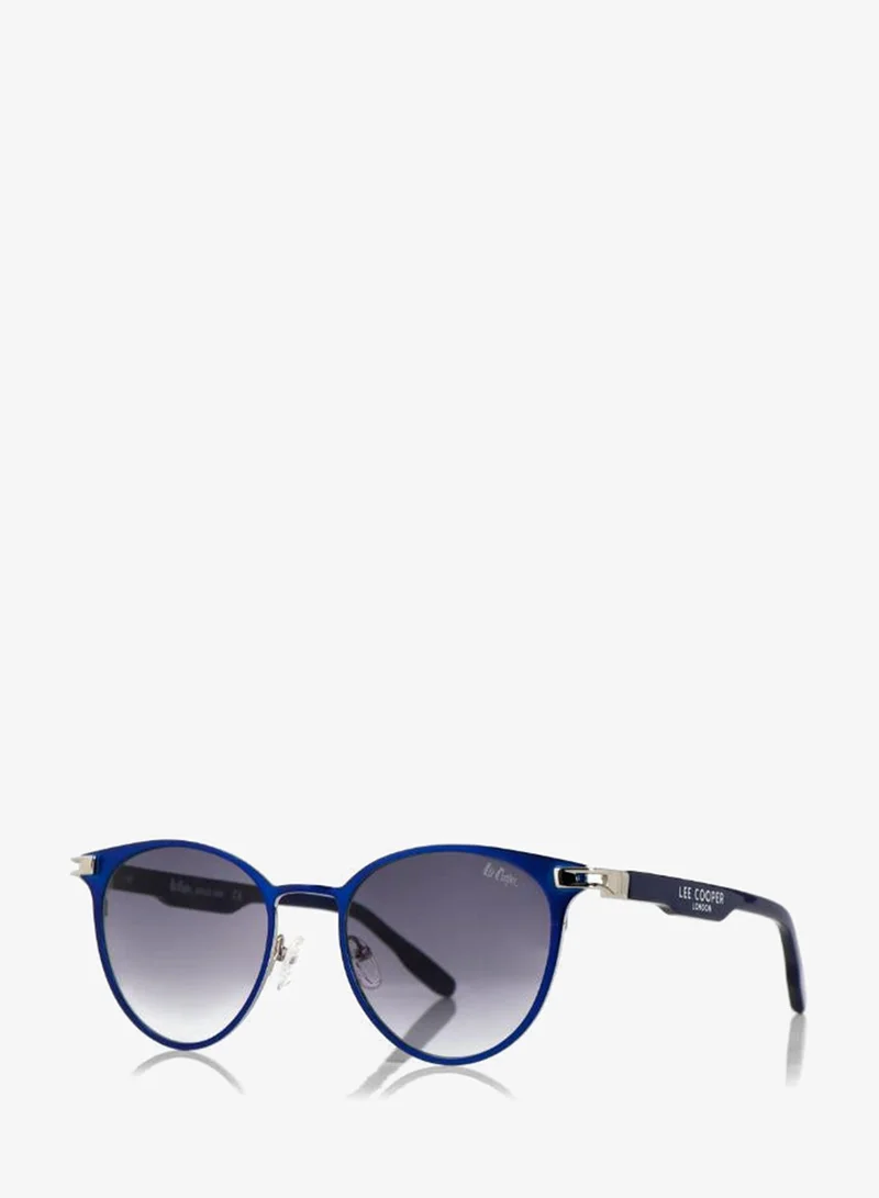 لي كوبر Polarized Sunglasses Blue Frame Gradient Grey Mirror Lens 54mm  - LCW10241C2