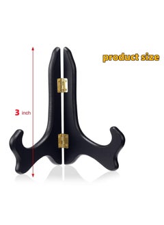 Generic 2 Packs Wooden Display Stand Plate Stands for Display Decorative Picture Frame Stand Holder Easels (3 Inch)  - Image 2