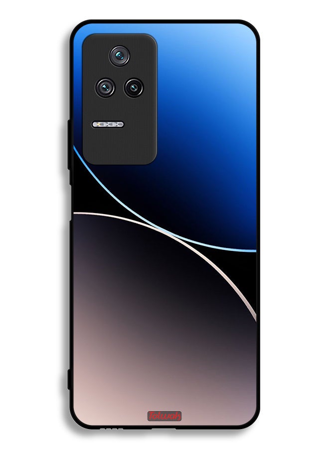 Tolwak Xiaomi Poco F4 Protective Case Cover Curve Lines Pattern - Image 2