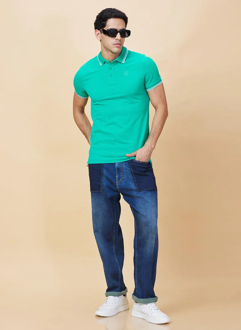 Being Human  Men Low Distress Light Fade Jeans for Men | Best Price UAE