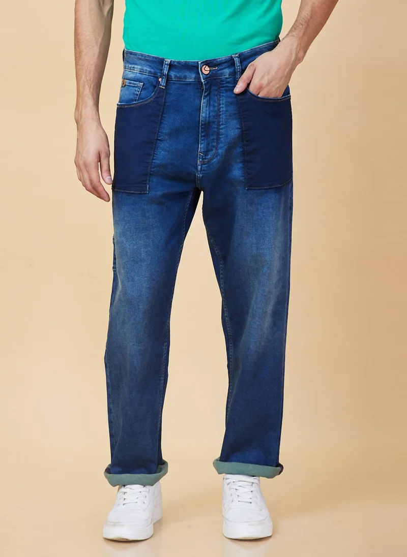 Being Human  Men Low Distress Light Fade Jeans for Men | Best Price UAE
