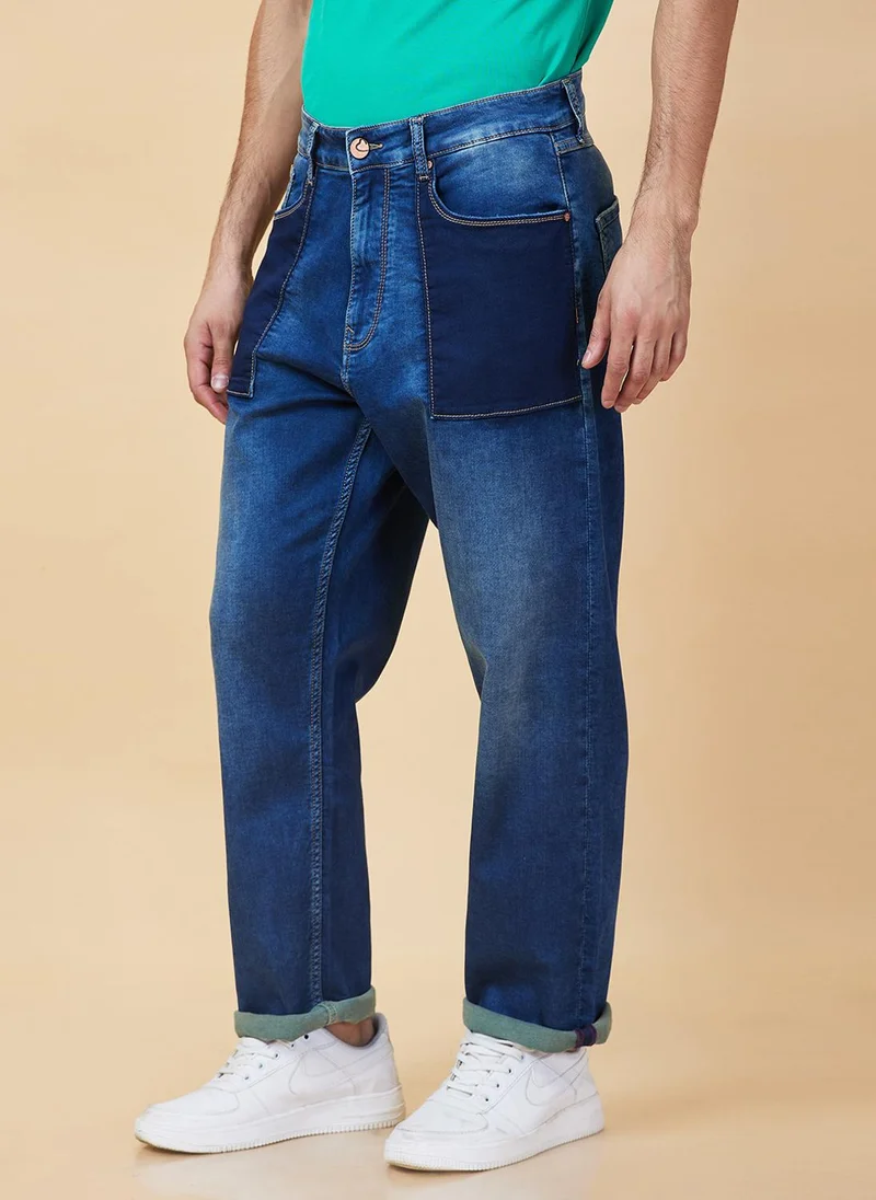 Being Human  Men Low Distress Light Fade Jeans for Men | Best Price UAE