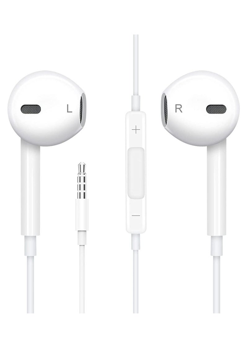 ELTRAZONE Wired with Microphone 1 Pack in-Ear Earphones Earbuds 3.5mm Plug, Volume Control, Compatible with Samsung, iPhone 6s, Android, Computers, iPad, Tablets and Other 3.5mm Jack Audio Devices  - Image 1