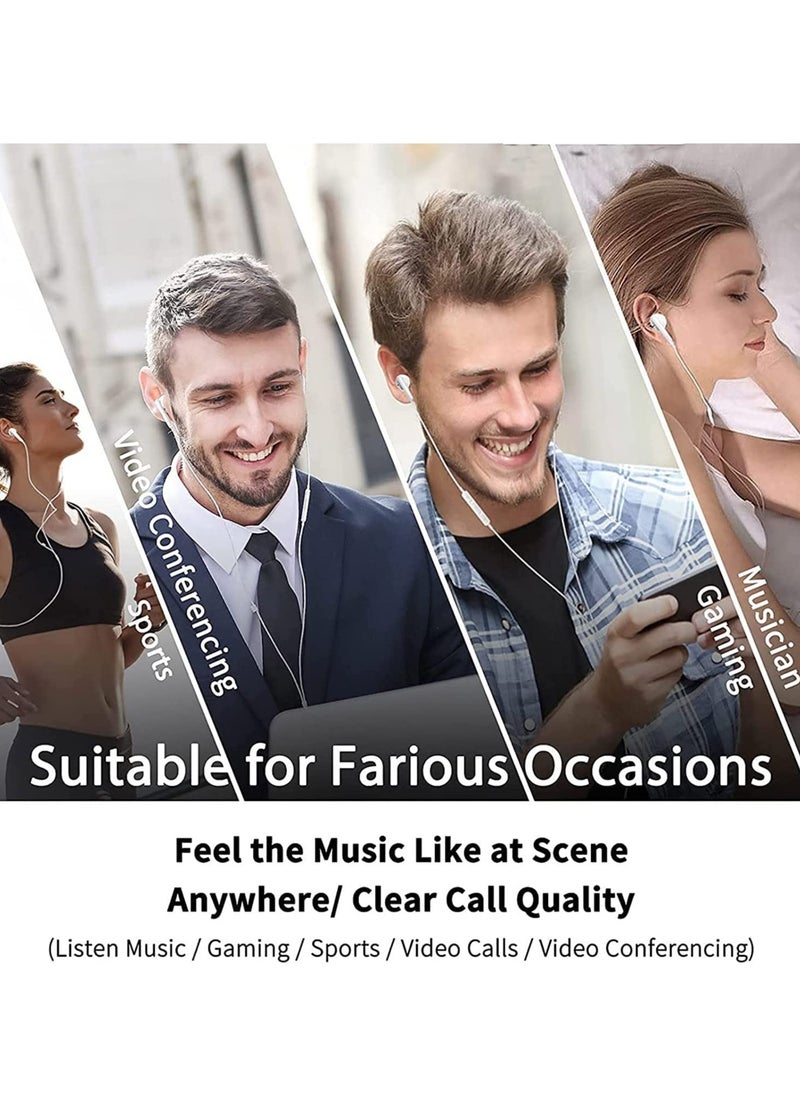 ELTRAZONE Wired with Microphone 1 Pack in-Ear Earphones Earbuds 3.5mm Plug, Volume Control, Compatible with Samsung, iPhone 6s, Android, Computers, iPad, Tablets and Other 3.5mm Jack Audio Devices  - Image 4