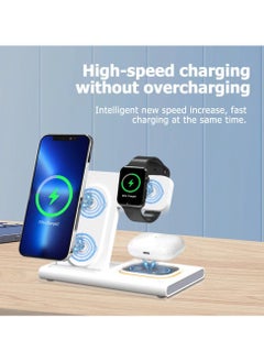 New wireless charger, 18W fast charging station, suitable for Apple phones, headphones, watches
