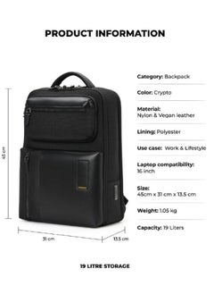 Mokobara MOKOBARA The Work Backpack 19L Premium Nylon 16" Unisex Multipurpose Laptop Backpack (Crypto 2.0)  - Image 3