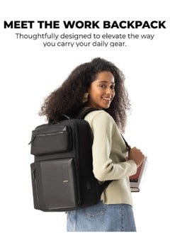 Mokobara MOKOBARA The Work Backpack 19L Premium Nylon 16" Unisex Multipurpose Laptop Backpack (Crypto 2.0)  - Image 2