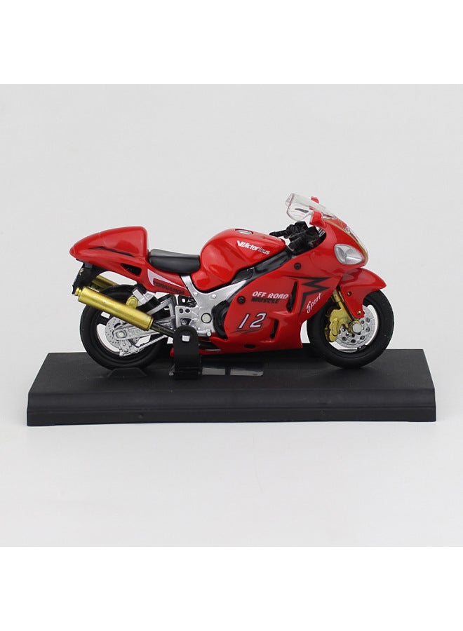 Creative Alloy Motorcycle Model Cake Decoration Women's Clothing Motorcycle Toy Car Model Decorative Ornament For Girls-Color:Japan Racing Red  - Image 1