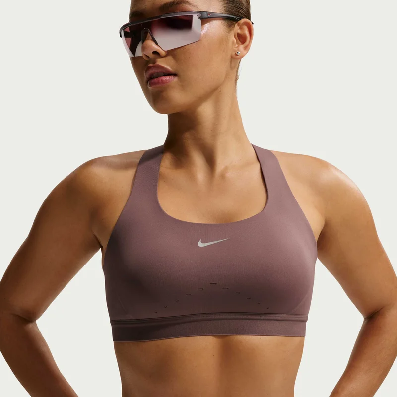 Nike Purple Women's Swift Dri-FIT High-Support Running Sports Bra for Women | Best Price UAE