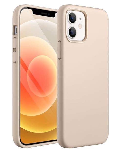 Compatible with iPhone 12 Case, Compatible with iPhone 12 Pro Case,[Silky and Soft Touch Series] Premium Soft Liquid Silicone Rubber Full-Body Protective Bumper Case