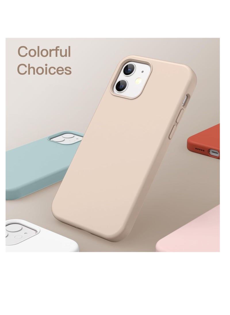 Compatible with iPhone 12 Case, Compatible with iPhone 12 Pro Case,[Silky and Soft Touch Series] Premium Soft Liquid Silicone Rubber Full-Body Protective Bumper Case