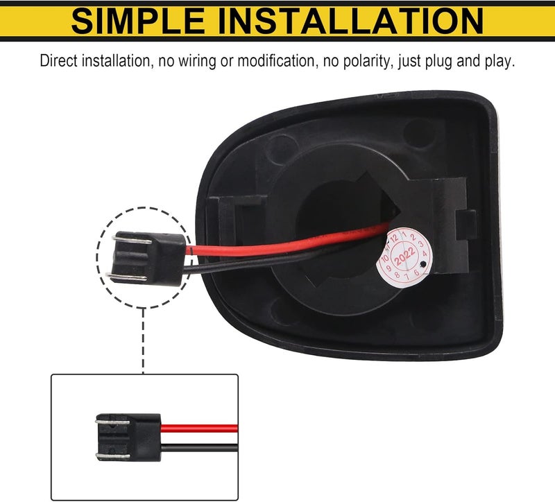 R&F Auto مصباح لوحة الترخيص LED من بديل لسيارات Avalanche/Tahoe/Suburban/Yukon XL/Silverado & Sierra 1500 2500 3500 HD/Traverse/Escalade & ESV/EXT Pickup Tag Lamp يعمل بـ 54 شريحة - Image 5