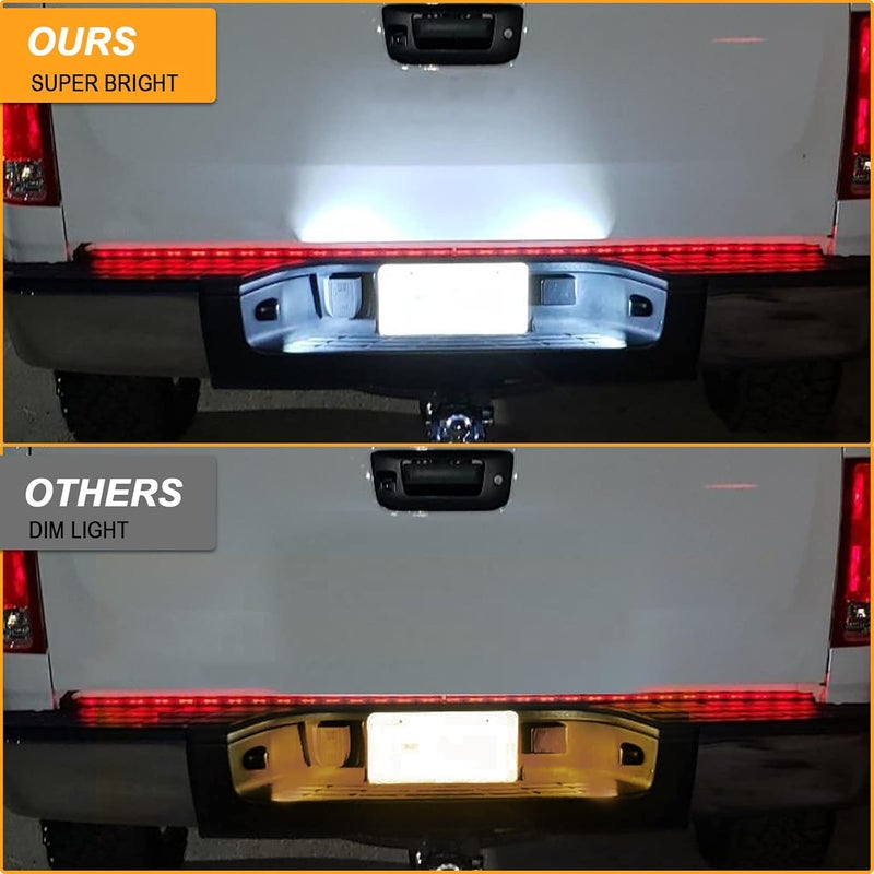 R&F Auto مصباح لوحة الترخيص LED من بديل لسيارات Avalanche/Tahoe/Suburban/Yukon XL/Silverado & Sierra 1500 2500 3500 HD/Traverse/Escalade & ESV/EXT Pickup Tag Lamp يعمل بـ 54 شريحة - Image 3